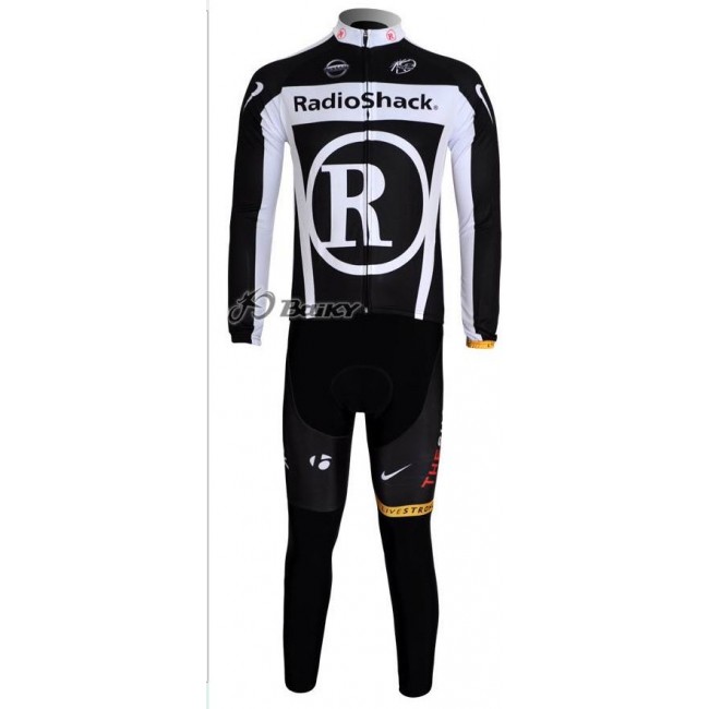 RadioShack Trek Nissan Livestrong Fahrradtrikot Langarm Weiß Schwarz Gelb RadioShack Trek Nissan Livestrong Fahrradtrikot Langarm Weiß Schwarz Gelb