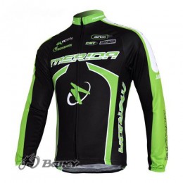 Merida Multivan Flex Stay Fahrradtrikot Langarm Schwarz Grün