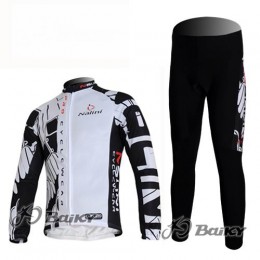Nalini Pro Team Radbekleidung Satz Fahrradtrikot Langarm und Lang Radhose Weiß Schwarz Nalini Pro Team Radbekleidung Satz Fahrradtrikot Langarm und Lang Radhose Weiß Schwarz