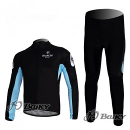 Bianchi Pro Team Radbekleidung Satz Fahrradtrikot Langarm und Lang Radhose Schwarz Blau Bianchi Pro Team Radbekleidung Satz Fahrradtrikot Langarm und Lang Radhose Schwarz Blau
