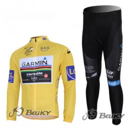 Garmin Cervelo Pro Team Radbekleidung Satz Fahrradtrikot Langarm und Lang Radhose Gelb Garmin Cervelo Pro Team Radbekleidung Satz Fahrradtrikot Langarm und Lang Radhose Gelb