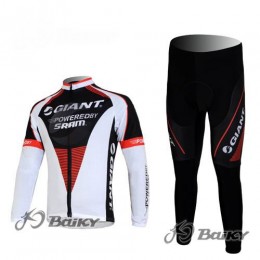 Giant Sram Pro Team Radbekleidung Satz Fahrradtrikot Langarm und Lang Radhose Weiß Schwarz Rot Giant Sram Pro Team Radbekleidung Satz Fahrradtrikot Langarm und Lang Radhose Weiß Schwarz Rot