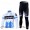 Garmin Barracuda Pro Team Radbekleidung Satz Fahrradtrikot Langarm und Lang Radhose Weiß