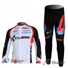 Cube Fintro Pro Team Radbekleidung Satz Fahrradtrikot Langarm und Lang Radhose Weiß Schwarz Cube Fintro Pro Team Radbekleidung Satz Fahrradtrikot Langarm und Lang Radhose Weiß Schwarz