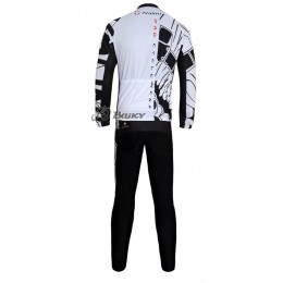 Nalini Pro Team Radbekleidung Satz Fahrradtrikot Langarm und Lang Radhose Weiß Schwarz Nalini Pro Team Radbekleidung Satz Fahrradtrikot Langarm und Lang Radhose Weiß Schwarz