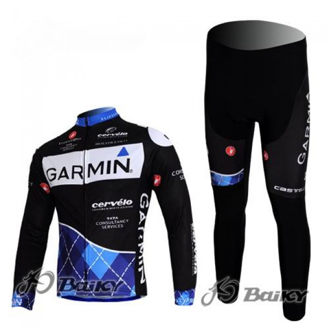 Garmin Cervelo Pro Team Radbekleidung Satz Fahrradtrikot Langarm und Lang Radhose Schwarz Garmin Cervelo Pro Team Radbekleidung Satz Fahrradtrikot Langarm und Lang Radhose Schwarz