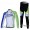 Liquigas Cannondale Pro Team Radbekleidung Satz Fahrradtrikot Langarm und Lang Radhose Grün Weiß