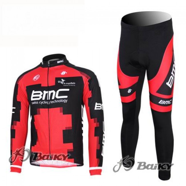 BMC Racing Pro Team Radbekleidung Satz Fahrradtrikot Langarm und Lang Radhose Rot BMC Racing Pro Team Radbekleidung Satz Fahrradtrikot Langarm und Lang Radhose Rot
