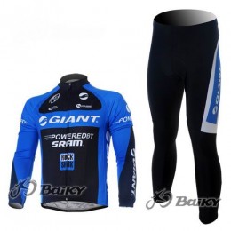 Giant Sram Pro Team Radbekleidung Satz Fahrradtrikot Langarm und Lang Radhose Schwarz Blau Giant Sram Pro Team Radbekleidung Satz Fahrradtrikot Langarm und Lang Radhose Schwarz Blau