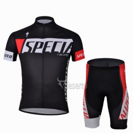 Specialized Racing Radbekleidung Radtrikot Kurzarm und Fahrradhosen Kurz Schwarz Specialized Racing Radbekleidung Radtrikot Kurzarm und Fahrradhosen Kurz Schwarz