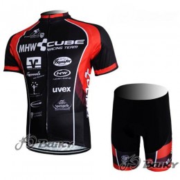 MHW Cube Racing Team Radbekleidung Radtrikot Kurzarm und Fahrradhosen Kurz Rot Schwarz MHW Cube Racing Team Radbekleidung Radtrikot Kurzarm und Fahrradhosen Kurz Rot Schwarz