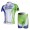 Liquigas Cannondale Pro Team Radbekleidung Radtrikot Kurzarm und Fahrradhosen Kurz Grün Weiß