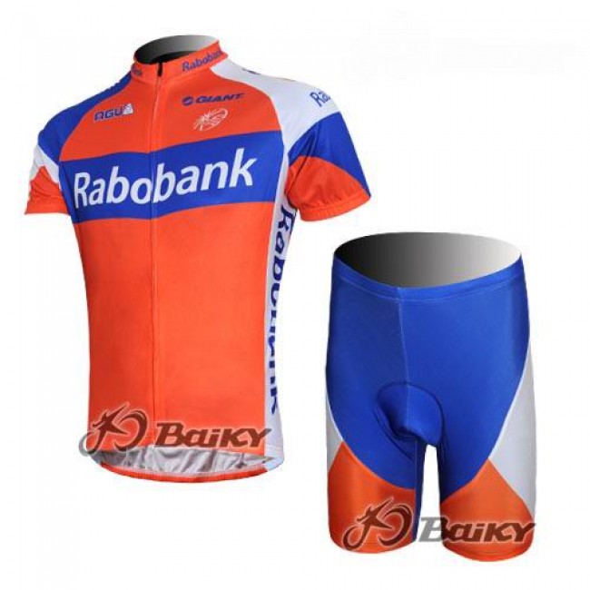 Rabobank Pro Team Radbekleidung Radtrikot Kurzarm und Fahrradhosen Kurz Orange Blau Rabobank Pro Team Radbekleidung Radtrikot Kurzarm und Fahrradhosen Kurz Orange Blau