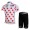Tour de France 2011 Gepunktetes Trikot Kurz Radhose Weiß Rot