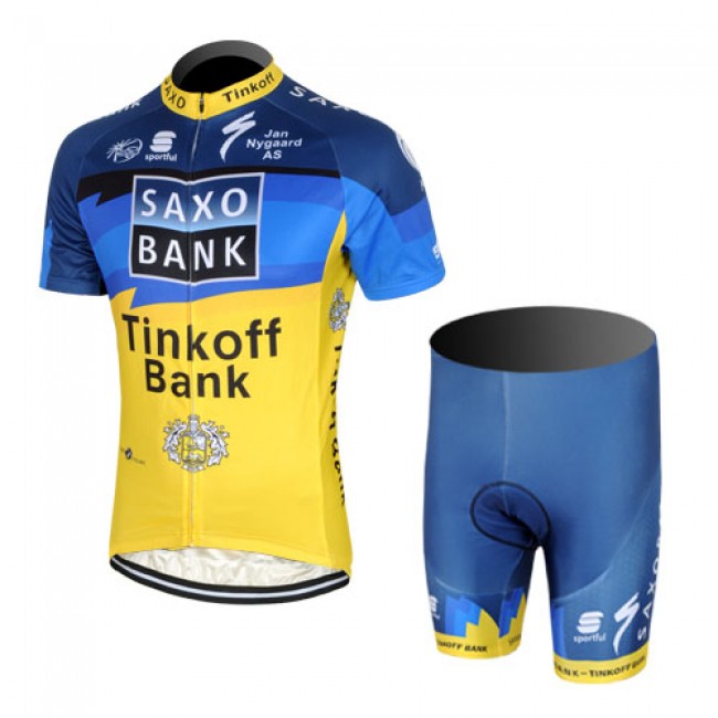 2013 Saxo Bank Tinkoff Pro Team Radtrikot Kurzarm und Kurz Radhose Kits Blau Gelb 2013 Saxo Bank Tinkoff Pro Team Radtrikot Kurzarm und Kurz Radhose Kits Blau Gelb