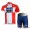 2012 Saxo Bank Dnischer Champion Radbekleidung Radtrikot Kurzarm und Fahrradhosen Kurz Rot Weiß