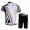 Nalini Radbekleidung Radtrikot Kurzarm und Fahrradhosen Kurz Weiß
