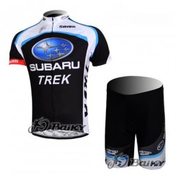 Subaru Trek Pro Team Radbekleidung Radtrikot Kurzarm und Fahrradhosen Kurz Schwarz Subaru Trek Pro Team Radbekleidung Radtrikot Kurzarm und Fahrradhosen Kurz Schwarz