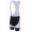 Blanco Giant Kurz Trägerhose Schwarz Weiß Blau