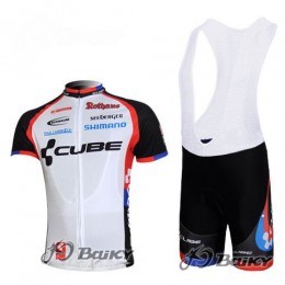 Cube Fintro Radtrikot Kurzarm Kurz Trägerhose Kits Weiß Schwarz Cube Fintro Radtrikot Kurzarm Kurz Trägerhose Kits Weiß Schwarz