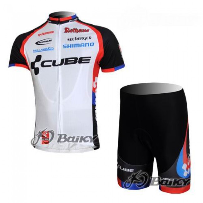 Cube Fintro Radtrikot Kurzarm Kurz Radhose Kits Weiß Schwarz Cube Fintro Radtrikot Kurzarm Kurz Radhose Kits Weiß Schwarz