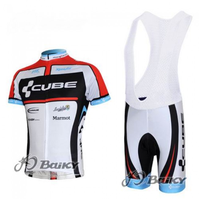 Cube Fintro Radtrikot Kurzarm Kurz Trägerhose Kits Weiß Rot Cube Fintro Radtrikot Kurzarm Kurz Trägerhose Kits Weiß Rot