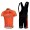 Euskaltel-Euskadi Pro Team Radtrikot Kurzarm Kurz Trägerhose Kits Orange