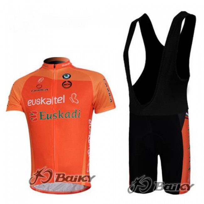 Euskaltel-Euskadi Pro Team Radtrikot Kurzarm Kurz Trägerhose Kits Orange Euskaltel-Euskadi Pro Team Radtrikot Kurzarm Kurz Trägerhose Kits Orange