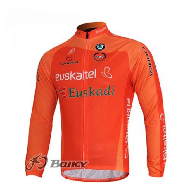Euskaltel-Euskadi Pro Team Fahrradtrikot Langarm Orange Euskaltel-Euskadi Pro Team Fahrradtrikot Langarm Orange