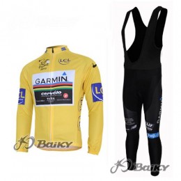 Garmin Cervelo Pro Team Fahrradbekleidung Radtrikot Satz Langarm und Lange Trägerhose Gelb Garmin Cervelo Pro Team Fahrradbekleidung Radtrikot Satz Langarm und Lange Trägerhose Gelb