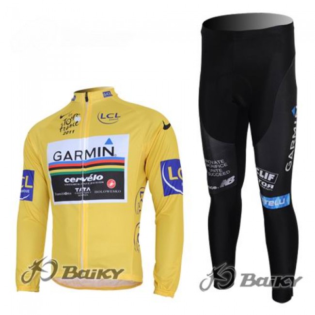 Garmin Cervelo Pro Team Fahrradbekleidung Radtrikot Satz Langarm und Lange Fahrradhose Gelb Garmin Cervelo Pro Team Fahrradbekleidung Radtrikot Satz Langarm und Lange Fahrradhose Gelb