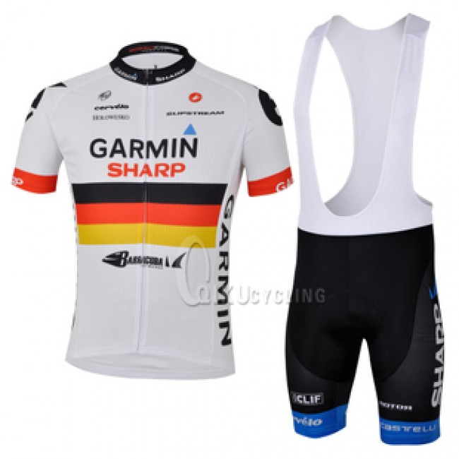 2013 Garmin Sharp Barracuda Deutsche Champion Fahrradbekleidung Satz Fahrradtrikot Kurzarm Trikot und Kurz Trägerhose 2013 Garmin Sharp Barracuda Deutsche Champion Fahrradbekleidung Satz Fahrradtrikot Kurzarm Trikot und Kurz Trägerhose