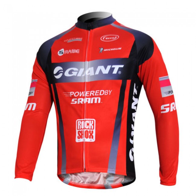 Giant Sram Pro Team Fahrradtrikot Langarm Rot Schwarz Giant Sram Pro Team Fahrradtrikot Langarm Rot Schwarz