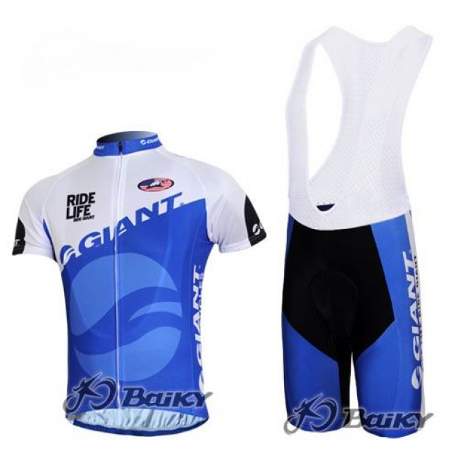 Giant Sram Pro Team Radtrikot Kurzarm Kurz Trägerhose Kits Blau Weiß Giant Sram Pro Team Radtrikot Kurzarm Kurz Trägerhose Kits Blau Weiß