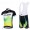 2012 Green Edge Fahrradbekleidung Satz Fahrradtrikot Kurzarm Trikot und Kurz Trägerhose Grün
