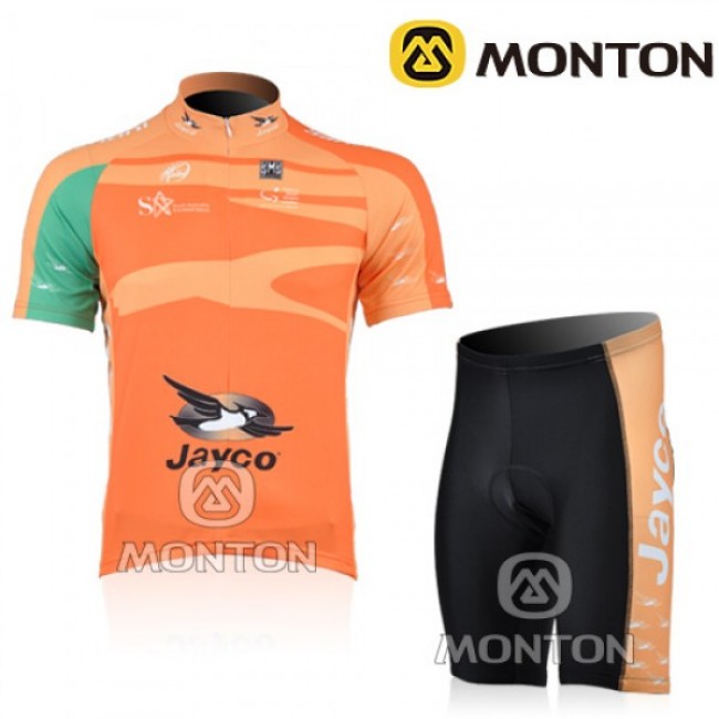 JAYCO Pro Team Radtrikot Kurzarm Kurz Radhose Kits Orange JAYCO Pro Team Radtrikot Kurzarm Kurz Radhose Kits Orange
