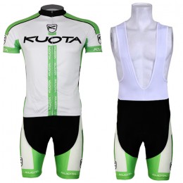 2013 KUOTA Fahrradbekleidung Satz Fahrradtrikot Kurzarm Trikot und Kurz Trägerhose Weiß Grün 2013 KUOTA Fahrradbekleidung Satz Fahrradtrikot Kurzarm Trikot und Kurz Trägerhose Weiß Grün