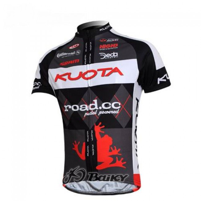 Kuota SRAM Road Pro Team Radtrikot Kurzarm Schwarz Weiß Kuota SRAM Road Pro Team Radtrikot Kurzarm Schwarz Weiß