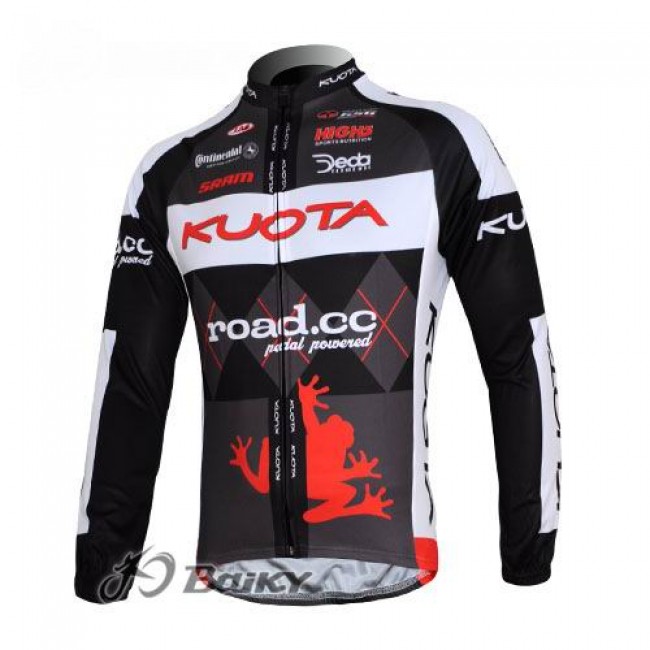 Kuota SRAM Road Pro Team Fahrradtrikot Langarm Schwarz Weiß Kuota SRAM Road Pro Team Fahrradtrikot Langarm Schwarz Weiß