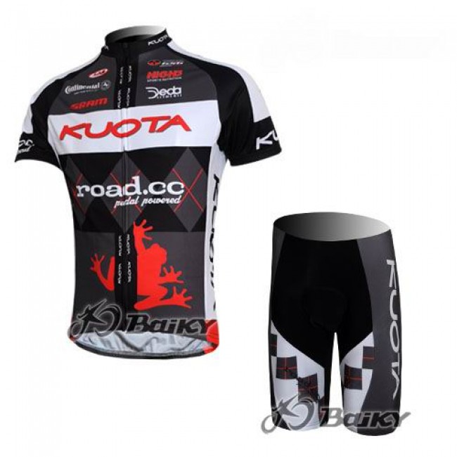 Kuota SRAM Road Pro Team Radtrikot Kurzarm Kurz Radhose Kits Schwarz Weiß Kuota SRAM Road Pro Team Radtrikot Kurzarm Kurz Radhose Kits Schwarz Weiß