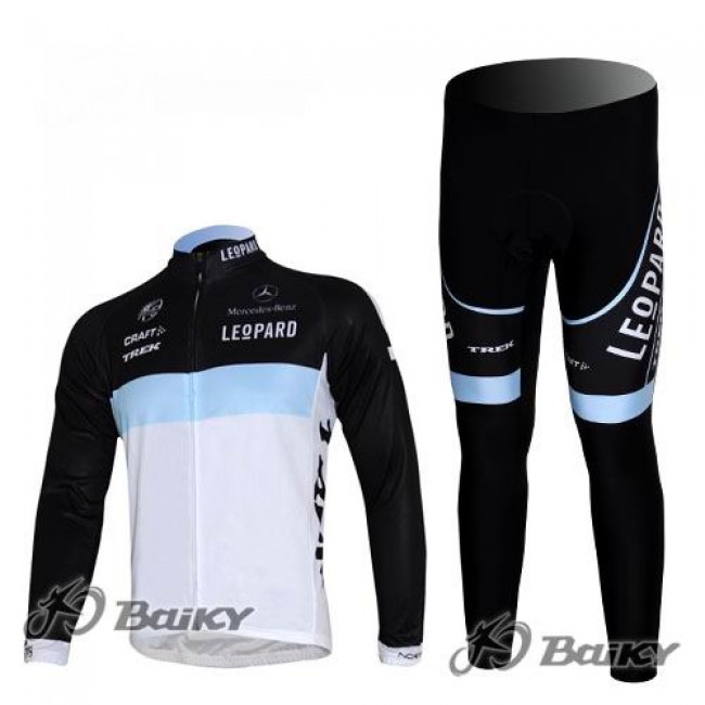 Leopard trek Pro Team Fahrradbekleidung Radtrikot Satz Langarm und Lange Fahrradhose Weiß Schwarz Leopard trek Pro Team Fahrradbekleidung Radtrikot Satz Langarm und Lange Fahrradhose Weiß Schwarz