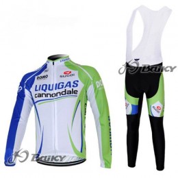 Liquigas Cannondale Pro Team Fahrradbekleidung Radtrikot Satz Langarm und Lange Trägerhose Grün Weiß Liquigas Cannondale Pro Team Fahrradbekleidung Radtrikot Satz Langarm und Lange Trägerhose Grün Weiß