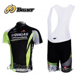 Liquigas Cannondale Fahrradbekleidung Satz Fahrradtrikot Kurzarm Trikot und Kurz Trägerhose Schwarz Grün Liquigas Cannondale Fahrradbekleidung Satz Fahrradtrikot Kurzarm Trikot und Kurz Trägerhose Schwarz Grün
