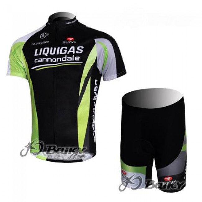 Liquigas Cannondale Pro Team Radbekleidung Radtrikot Kurzarm und Fahrradhosen Kurz Schwarz Grün Liquigas Cannondale Pro Team Radbekleidung Radtrikot Kurzarm und Fahrradhosen Kurz Schwarz Grün