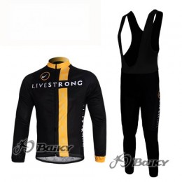 Livestrong Fahrradbekleidung Radtrikot Satz Langarm und Lange Trägerhose Schwarz Gelb Livestrong Fahrradbekleidung Radtrikot Satz Langarm und Lange Trägerhose Schwarz Gelb