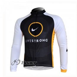 Livestrong Fahrradtrikot Langarm Schwarz Weiß Livestrong Fahrradtrikot Langarm Schwarz Weiß