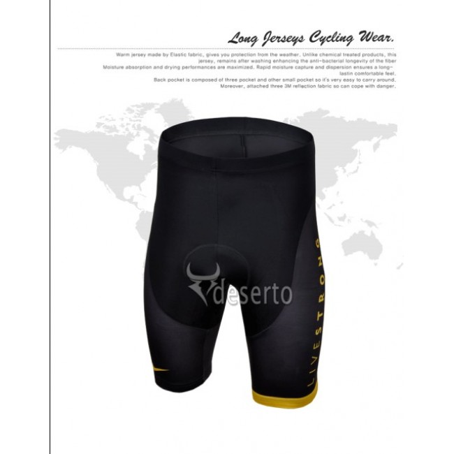 Livestrong Kurz Radhose Schwarz Gelb 2013 Livestrong Kurz Radhose Schwarz Gelb 2013