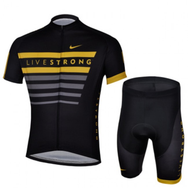 2013 Livestrong Radtrikot Kurzarm und Kurz Radhose Kits Schwarz Gelb 2013 Livestrong Radtrikot Kurzarm und Kurz Radhose Kits Schwarz Gelb