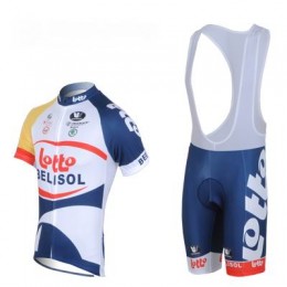 2013 Lotto Belisol Fahrradbekleidung Satz Fahrradtrikot Kurzarm Trikot und Kurz Trägerhose Weiß Blau 2013 Lotto Belisol Fahrradbekleidung Satz Fahrradtrikot Kurzarm Trikot und Kurz Trägerhose Weiß Blau