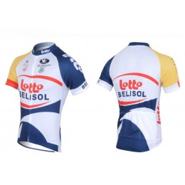 2013 Lotto Belisol Fahrradbekleidung Satz Fahrradtrikot Kurzarm Trikot und Kurz Trägerhose Weiß Blau 2013 Lotto Belisol Fahrradbekleidung Satz Fahrradtrikot Kurzarm Trikot und Kurz Trägerhose Weiß Blau